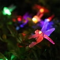 thumbnail image 4 of 21.33ft 30 LED Solar String Lights Outdoor|Solar Dragonfly Lights Outdoor Waterproof |Solar Powered Fairy Lights|8 Modes Decorative Lights for Patio Garden Yard Fence Wedding Christmas Party, 4 of 8