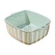 thumbnail image 2 of Cesta organizadora de cocina | Escurridor de plástico de grado alimenticio | Colador de verduras que ahorra espacio - Almacenamiento de cocina multiusos | Fácil de limpiar | Diseño robusto | Blanco, 2 of 6