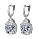 thumbnail image 1 of Pendientes de moda para mujer con diamantes de imitación chapados en cobre antialérgicos, 1 of 1