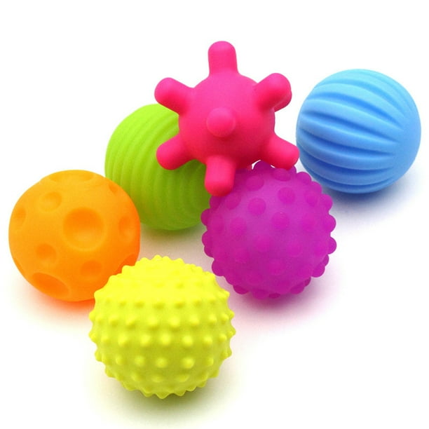 Juego de juguetes sensoriales táctiles con textura suave y