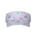 thumbnail image 3 of Balery Purple Butterfly Sport Wear Athletic Visor Sun Sports Visor Hat Visor Adjustable Cap for Women and Men (One Size), 3 of 8