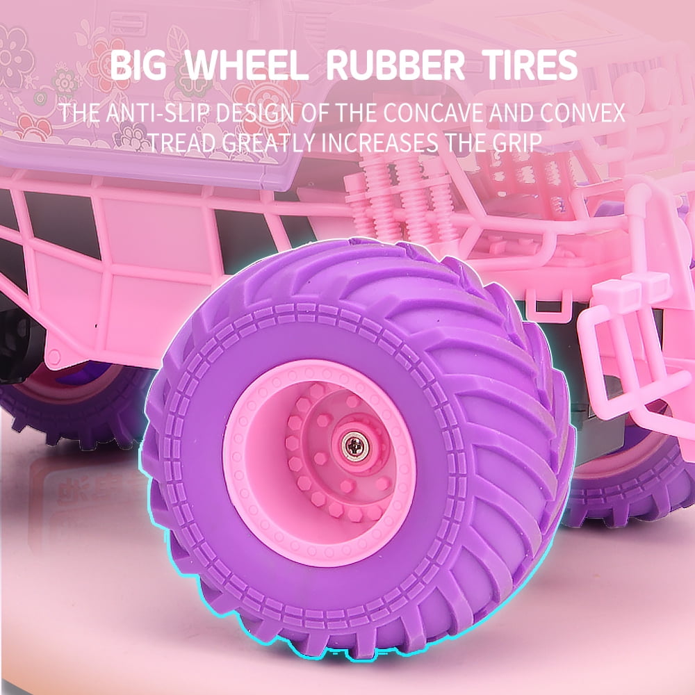 Remote Control Car,1:16 Purple RC Cars, 2.4GHz with LED Lights,30 Mins Play with 2Rechargeable Batteries,RC Truck Toys for Kids
