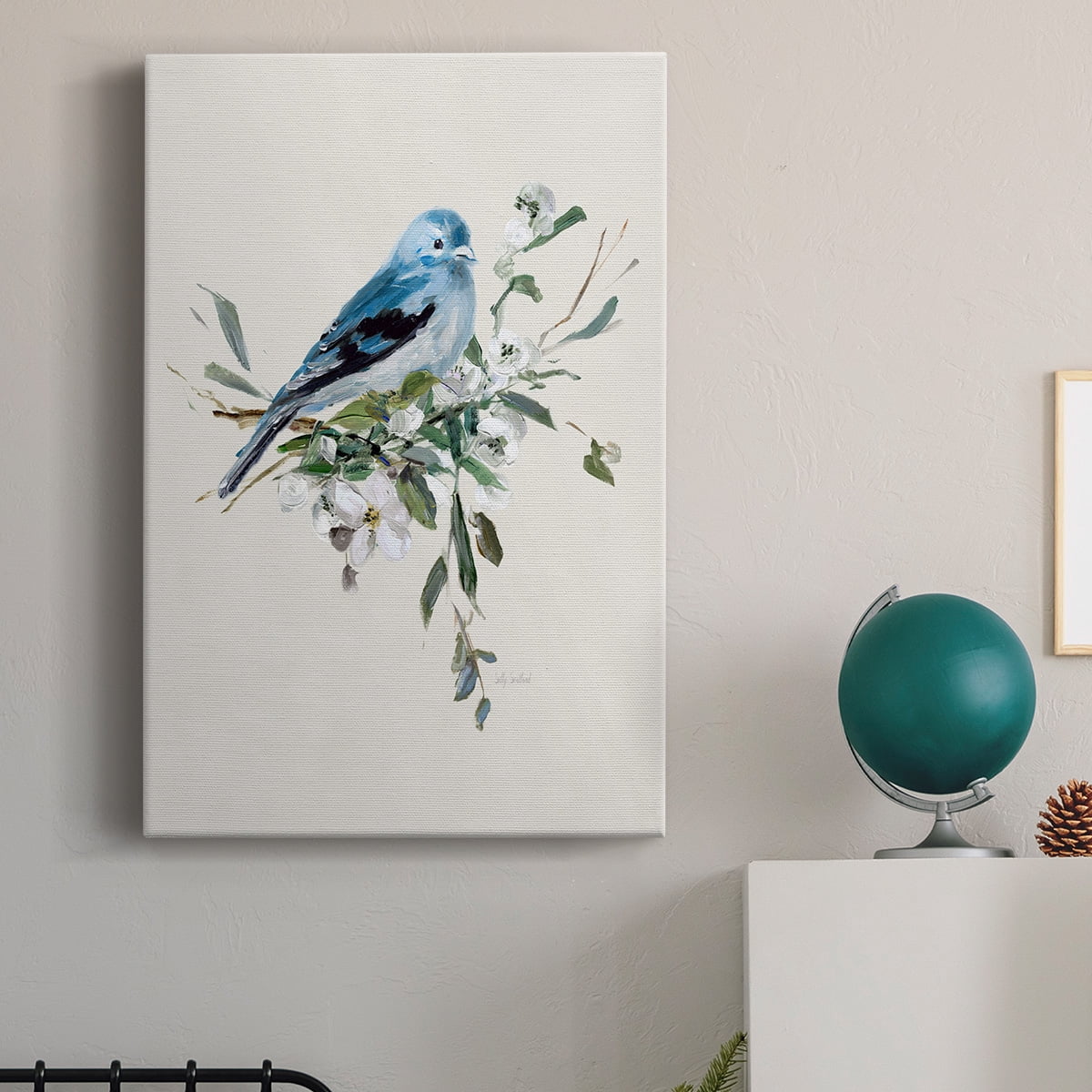 Bluebird Happy I Premium Gallery Wrapped Canvas - Ready to Hang