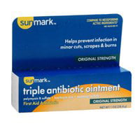 Triple Antibiotic Ointment, 1 oz (Pack of 2), First aid to help prevent infection and provide temporary relief of pain or discomfort in minor: cuts; scrapes;.., By