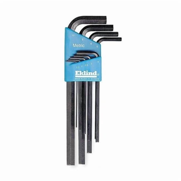Eklind 9 Piece Metric L-Shape Hex Key Set, 11609 11609