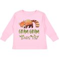 thumbnail image 3 of Inktastic Gram Gram Loves Me Cute Red Panda Boys or Girls Long Sleeve Toddler T-Shirt, 3 of 5