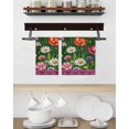 thumbnail image 3 of Spring Flowers Kitchen Dish Towels for Drying Dishes Set of 3, Purple Boho Farmhouse Botanical Florals Waffle Weave Microfiber Hand Tea Bathroom Towels Quick Dry & Absorbent Towel 15.7x23.6, 3 of 7