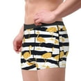 thumbnail image 3 of Wukai Gold Flamingo Print Men’s Underwear Breathable Boxer Briefs,&nbsp;Moisture Wicking & Breathable-X-Large, 3 of 7