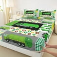 thumbnail image 3 of jejeloiu Cartoon Trash Car Full Size Sheets,Striped Plaid Dots Bed Sheets,Modern Abstract Geometric Sheet Sets For Adults,Luxury Bedroom Decor,4pcs, 3 of 7