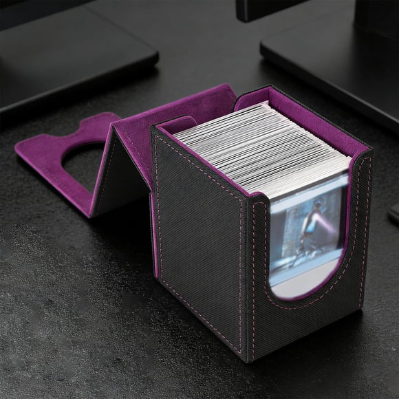 Caja de almacenamiento para tarjetas coleccionables, resistente al polvo, gran capacidad para tarjetas de juegos y deportes, con capacidad para más de