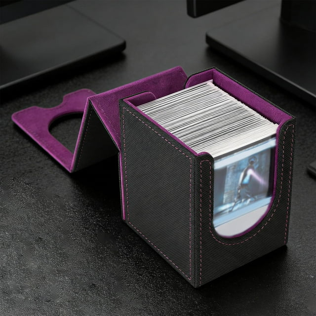 Caja de almacenamiento para tarjetas coleccionables, resistente al polvo, gran capacidad para tarjetas de juegos y deportes, con capacidad para más de