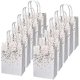 thumbnail image 1 of 12 Pieces Kraft Bag, 15 x 8 x 21 cm Gift Paper Bag, Kraft Paper Bag with Handle, Recyclable Gift Bag, 1 of 4
