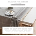 thumbnail image 3 of SHAR Outdoor Rectangular Tablecloth Anti Stain Washable Tablecloth Fabric Tablecloth Dining Table Kitchen Tablecloth Picnic Tablecloth Pompom Design Tablecloth Table Decoration140x200cm, 3 of 4