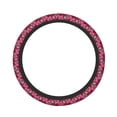 thumbnail image 2 of Lsque Geometry Ultra Soft Car Steering Wheel Cover for Women, Standard 15 inch Size for Truck Van SUV Auto, 2 of 8