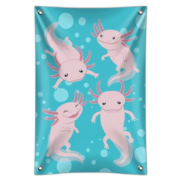 Cute Axolotl Mexican Walking Fish Home Business Office Sign