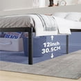 thumbnail image 4 of SAFONUS Marco de Cama de Metal de Plataforma Simple y Atmosf&eacute;rica, Base Cama Matrimonial,Espacio de Almacenamiento Debajo de la Cama, Marco Resistente (Matrimonial), 4 of 8