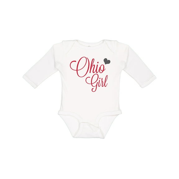 Inktastic Ohio Girl Boys or Girls Long Sleeve Baby Bodysuit