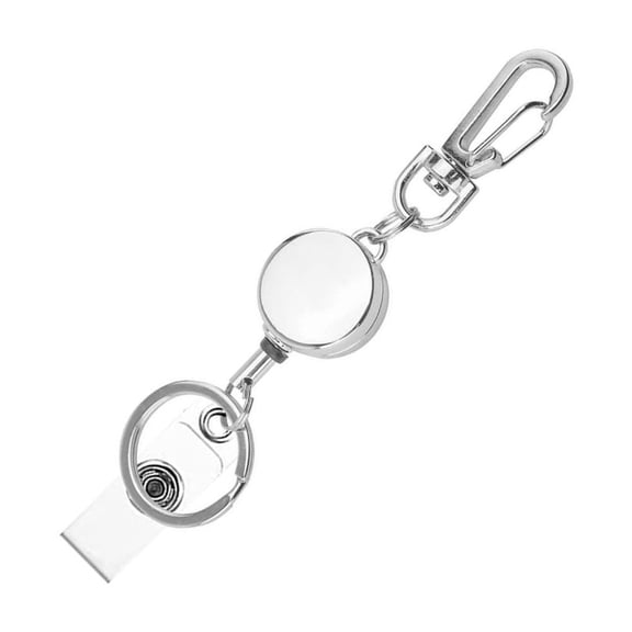 Retractable Keychain Metal Badge Reel with Belt Clip Retractable Badge Holder