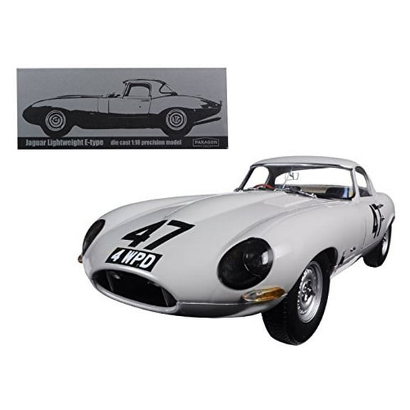 Paragon 98341 1963 Jaguar Lightweight E-Type #47 Coombs 4 WPD 1/18 Diecast Model Car