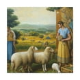 thumbnail image 1 of Sheep in Meadow Scene - Canvas, 1 of 10
