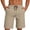 Beige, variant on Amzcrzy Mens Shorts with Pockets Comfy Knee Length Straight Leg Workout Shorts Casual Solid Color Quick Dry Athletic Shorts for Men Drawstring Waist Running Shorts Beige S