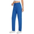 thumbnail image 3 of Fantaslook Womens Pants Stretch Knit Casual Lounge Pants Drawstring Athletic Work Pants with Pockets, 3 of 10