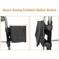 thumbnail image 2 of TONINT Walker Basket Walker Bag Water Cup Holder.Walker Basket for Foldable Walker,Storage Bag Strap Attachment Organizer Pouch with Cup Holder and Dustproof Lids, 2 of 7