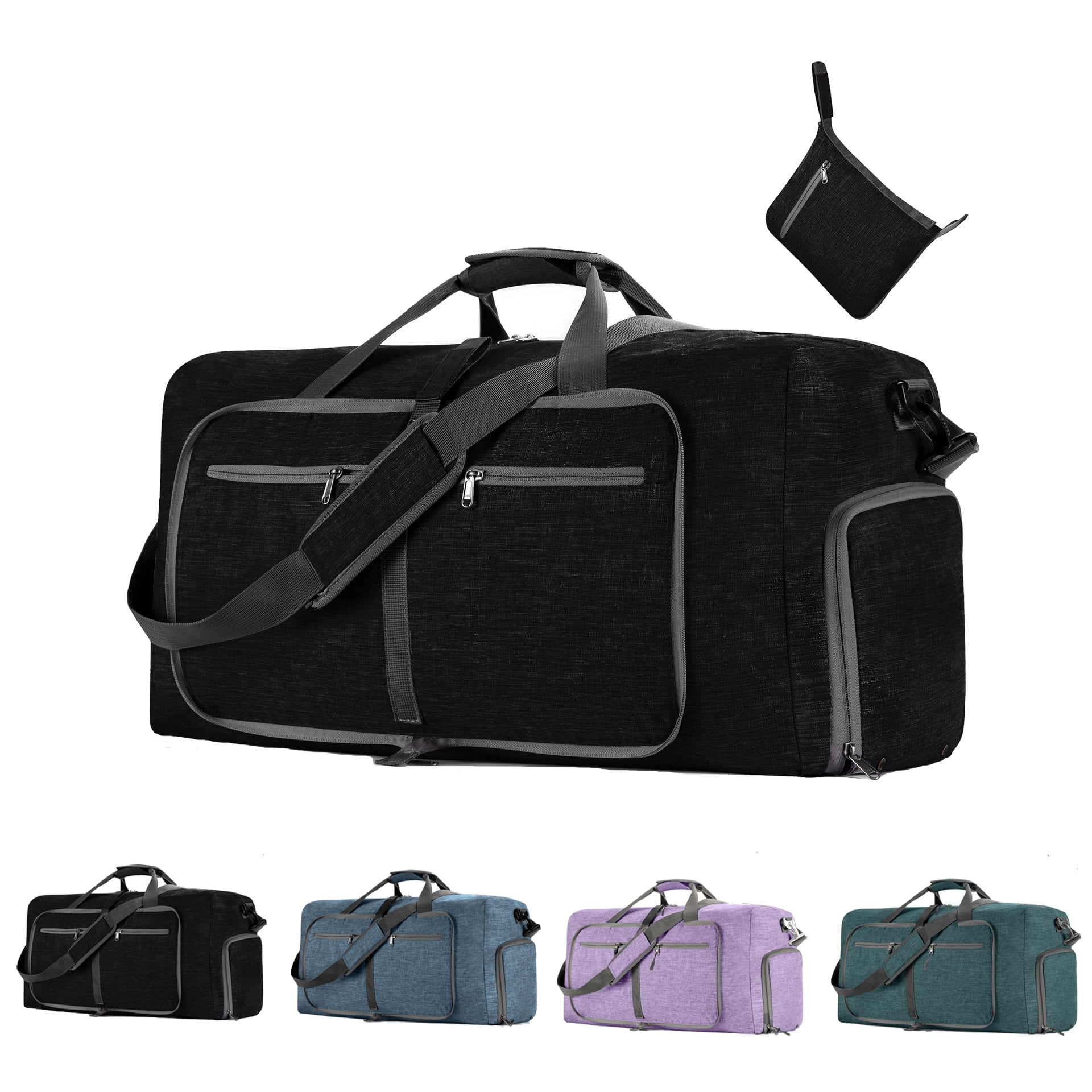 Men Women Travel Bag Hand Luggage Bag Duffle Weekend Bag with Shoes