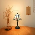 thumbnail image 5 of Kiven Cordless Table Lamp,1-Light Dimmable Bedside Lamps for Nightstand with Glass Lampshade, Cordless Tiffany Lamp for Reading Home Decor Bedside TD0941, 5 of 7