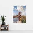 thumbnail image 2 of Gabriel Windmill Polder Waterway Month July Painting Extra Large XL Wall Art Poster Print, 2 of 3