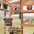 thumbnail image 6 of Backyard Discovery Poppy 11'x7' Cedar Wood and Polycarbonate Greenhouse Kit, PowerPort, 6 of 15