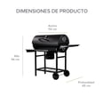 thumbnail image 2 of Asador de Carbón AVERA tipo Barril 70 cm ACB02/Acero Inoxidable, 2 of 11