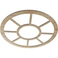 thumbnail image 2 of 30"OD x 10 7/8"ID x 1/4"T Grace Wood Fretwork Pierced Ceiling Medallion, Red Oak, 2 of 3