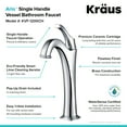thumbnail image 5 of KRAUS Arlo Chrome Single Handle Vessel Bathroom Faucet with Pop Up Drain, 5 of 11
