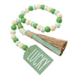 thumbnail image 4 of FRCOLOR St Patrick's Day Beaded Garland Decor with Tassel and Wood Beads for Happy Atmosphere, 4 of 8