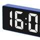 thumbnail image 3 of Reloj despertador digital con brillo ajustable, luz nocturna, control de voz, silencioso, grande azul, 3 of 5