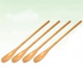 thumbnail image 3 of 4PC Handmade Natural Wooden Coffee Tea Long Thin Handle Mixing Spoons (White), 3 of 6