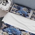 thumbnail image 4 of Designart "Dreamlike Blue White Floral Fantasy I" Floral Bedding Covert Set - Cottage Bed Set With 1 Sham, 4 of 5
