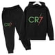 thumbnail image 2 of Conjuntos de 2 piezas de ropa para bebés y niños Cr7, sudaderas con capucha y pantalones, chándal deportivo, 2 of 5