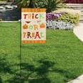 thumbnail image 7 of Jetlifee Halloween Decorations Garden Flag - 100% Polyester Halloween House Yard Flag, Trick or Treat Candy Pumpkin Outdoor Decorative, Vivid Color Beautiful Seasonal Holiday Fall, 18" H x 12.6" W, 7 of 7