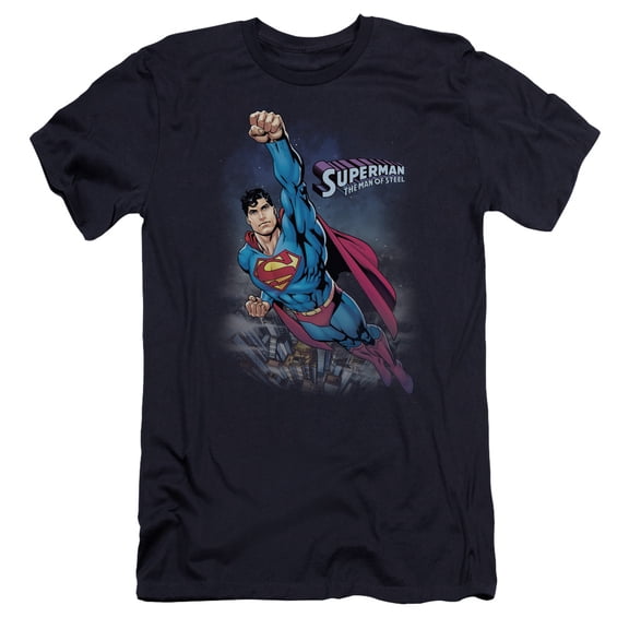 Superman - Twilight Flight - Premium Slim Fit Short Sleeve Shirt - Small