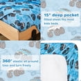 thumbnail image 6 of Viviland Kids Bed Sheet Set, Boys Twin Size Sheets, Microfiber Kids Fitted Sheet and Pillowcase, Breathable and Silky Soft, 3 Piece Jeep Trucks Printed Twin Bed Sheet, 6 of 9