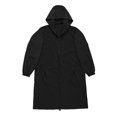 thumbnail image 6 of Tanghaowl Women's Lightweight Casual Jacket Outdoor Work Coat with Zip Front and Hooded Style for Spring Fall Layering Comfortable Loose Fit Black XXXL, 6 of 7