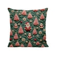 thumbnail image 6 of Fwttom Christmas Throw Pillow Covers 18 x 18 - Festive Decorative Sofa Throw Pillow Covers Cushion Case Home Holiday Decor, 6 of 6