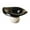 Black White, variant on Decorative Footed Bowl Fruit Basket Modern Ceramic Construction Versatile Design for Kitchen Counter Display