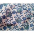 thumbnail image 4 of oneOone Silk Tabby Fabric Leaves & Floral Block Print Fabric By Yard 42 Inch Wide, 4 of 4