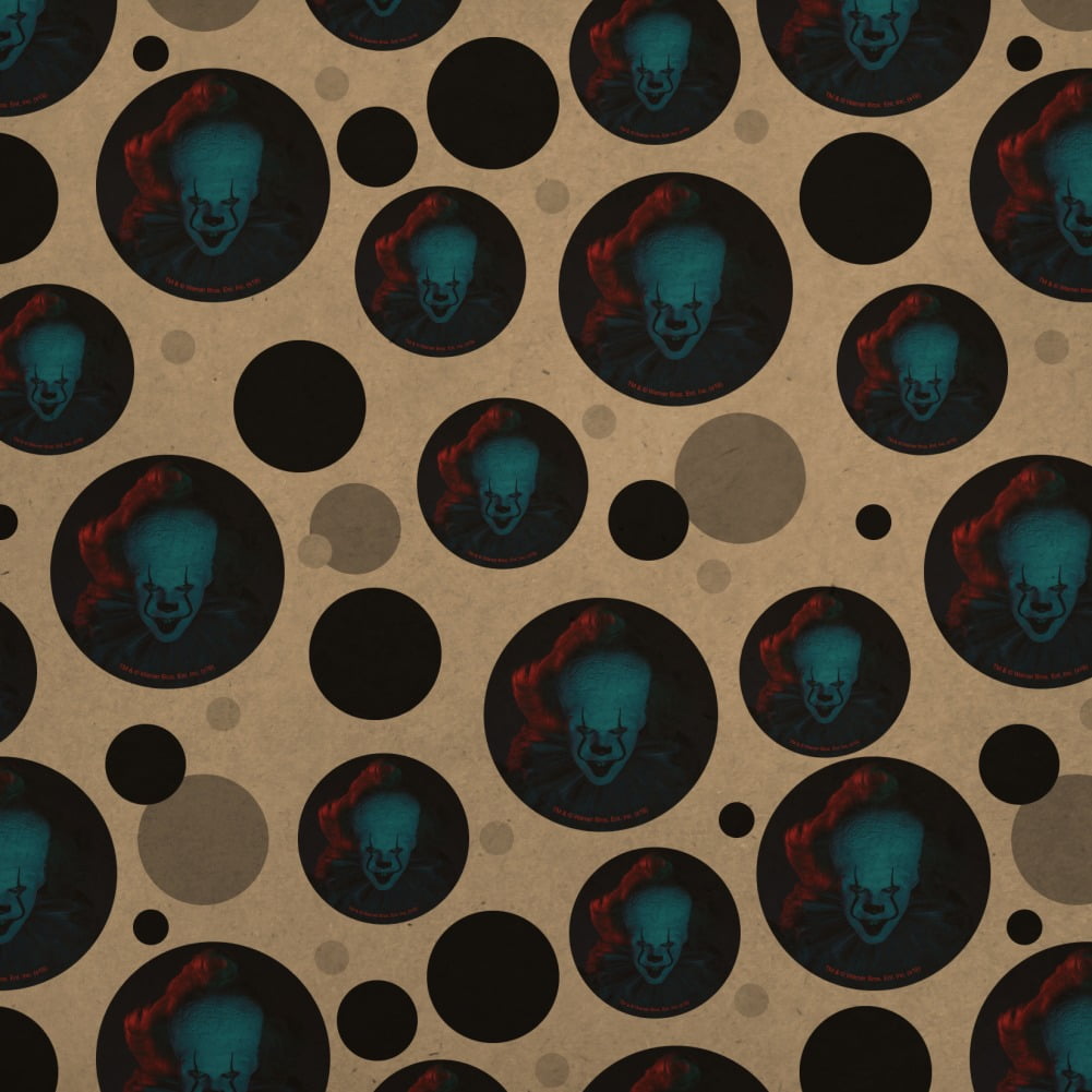 IT: Chapter 2 Blue Pennywise Premium Kraft Gift Wrap Wrapping Paper Roll