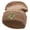 Khaki, variant on Vine of Love Embroidered 12 inch Acrylic Cuffed Long Beanie - Khaki OSFM