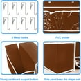 thumbnail image 3 of 2 Pack 5-Shelf Over Door Hanging Organizer  Wall Mount Storage for Bedroom  Clear Window and PVC Pocket for Storage Cosmetics  Sta, 3 of 7