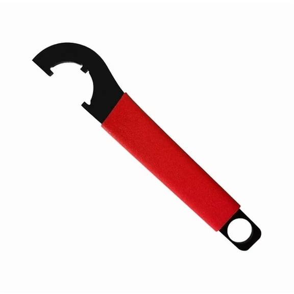 Castle Nut Wrench 1 1/4 with Non- Rubber Handle, Adjustable Spanner Wrench Tool Buffer Tube Locknut
